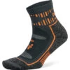 Balega Blister Resist Quarter Running Socks (Grey/Orange)