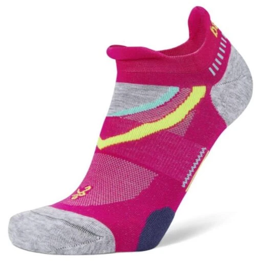 Balega UltraGlide No Show Running Socks (Electric Pink/Mid Grey) -Hoka Store 3E392798 D8C0 45A3 8CC1 334081C19398