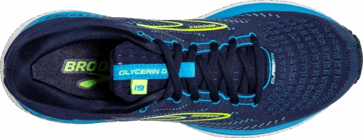 BROOKS Men's Glycerin GTS 19 (443 - Navy/Blue/Nightlife) -Hoka Store 478AFC90 A84D 4A57 B0EB 939599FDF283