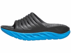 Hoka Women's Ora Recovery Slide (EDNB - Ebony/blue)
