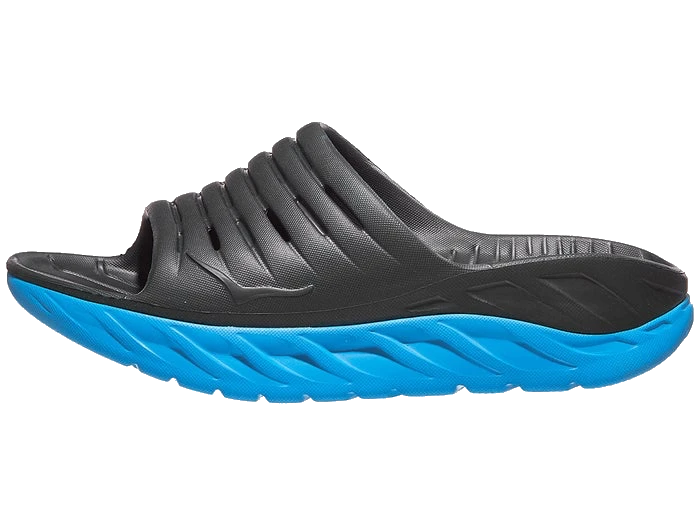 Hoka Women's Ora Recovery Slide (EDNB - Ebony/blue) 1 Hoka Women's Ora Recovery Slide (EDNB - Ebony/blue)