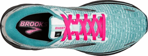 BROOKS Women's Ghost 14 (141 - White/Black/Blue Light) -Hoka Store 55AFED58 5EE7 47C4 8728 2A24C4CC4DF8