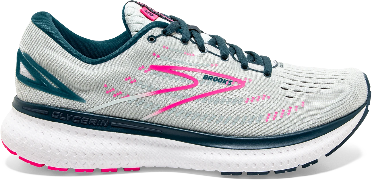 BROOKS Women's Glycerin 19 (110 - Ice Flow/Navy/Pink) 1 BROOKS Women's Glycerin 19 (110 - Ice Flow/Navy/Pink)