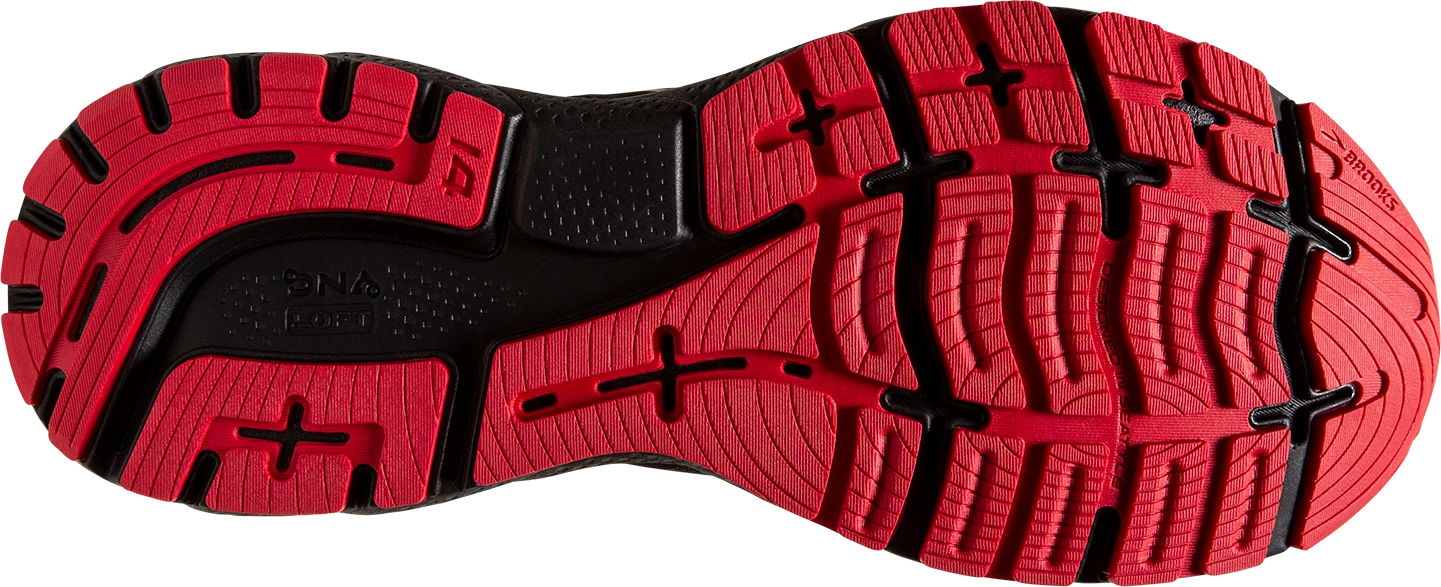 BROOKS Men's Ghost 14 GTX (004 - Black/Blackened Pearl/High Risk Red) 6 BROOKS Men's Ghost 14 GTX (004 - Black/Blackened Pearl/High Risk Red) - Image 6