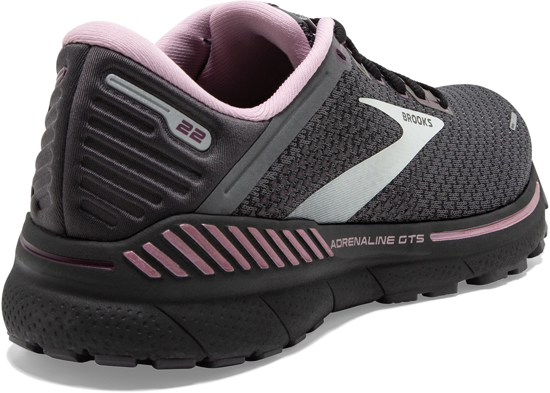 BROOKS Women's Adrenaline GTS 22 (015 - Pearl/Black/Metallic) 4 BROOKS Women's Adrenaline GTS 22 (015 - Pearl/Black/Metallic) - Image 4