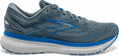 BROOKS Men’s Glycerin 19 (095 - Quarry/Grey/Dark Blue) -Hoka Store 87096D0D A343 4776 A20E 05AE75F6387B