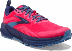 BROOKS Women's Cascadia 16 (647 - Pink/Flambe/Cobalt) -Hoka Store 8B3F2770 03D3 4558 9764 304BCCAF7CE9