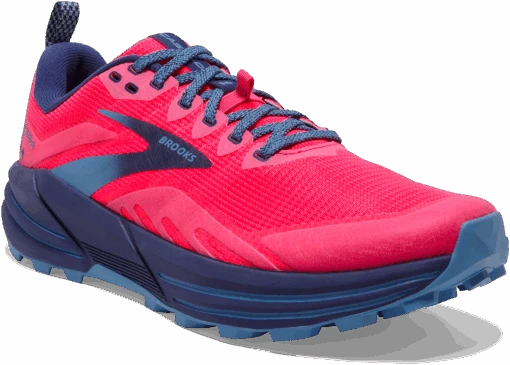 BROOKS Women's Cascadia 16 (647 - Pink/Flambe/Cobalt) -Hoka Store 8B3F2770 03D3 4558 9764 304BCCAF7CE9