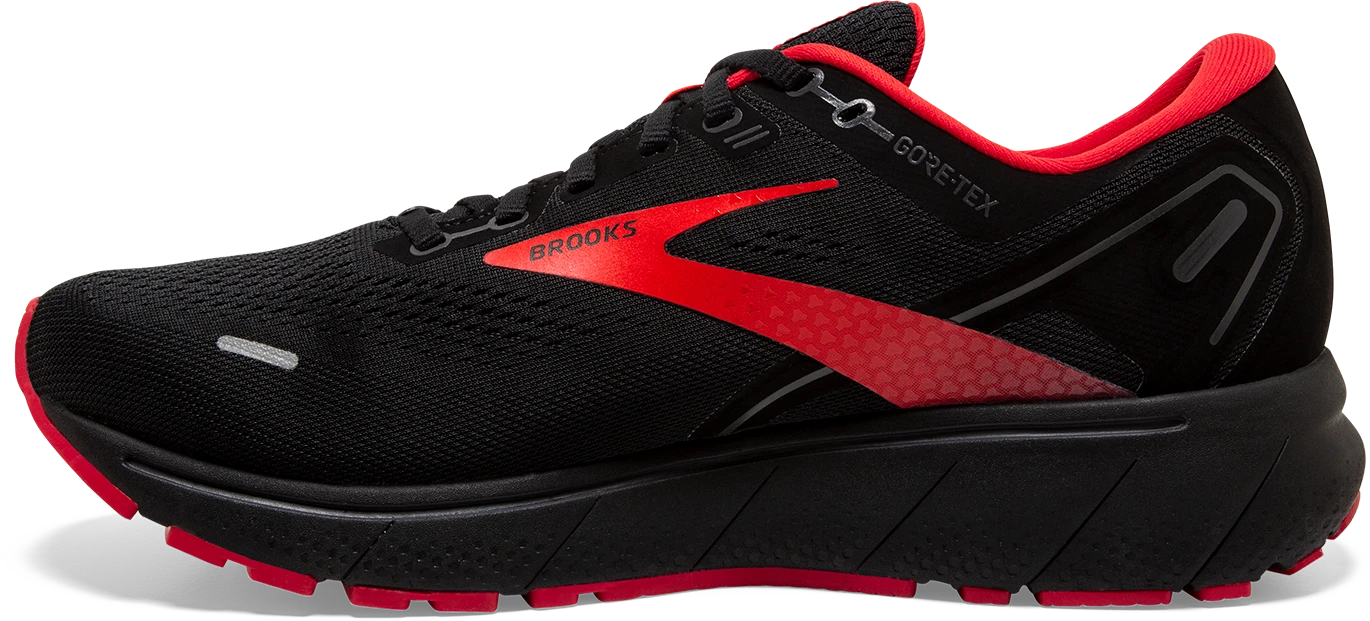 BROOKS Men's Ghost 14 GTX (004 - Black/Blackened Pearl/High Risk Red) 2 BROOKS Men's Ghost 14 GTX (004 - Black/Blackened Pearl/High Risk Red) - Image 2