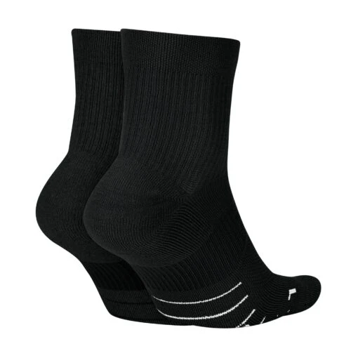 Nike Unisex Multiplier Running Ankle Socks (2 Pair) (010 - Black/White) -Hoka Store AURORA SX7556 010 PHCBH001 2000