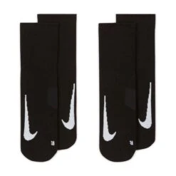 Nike Unisex Multiplier Running Ankle Socks (2 Pair) (010 - Black/White) -Hoka Store AURORA SX7556 010 PHCYD001 2000
