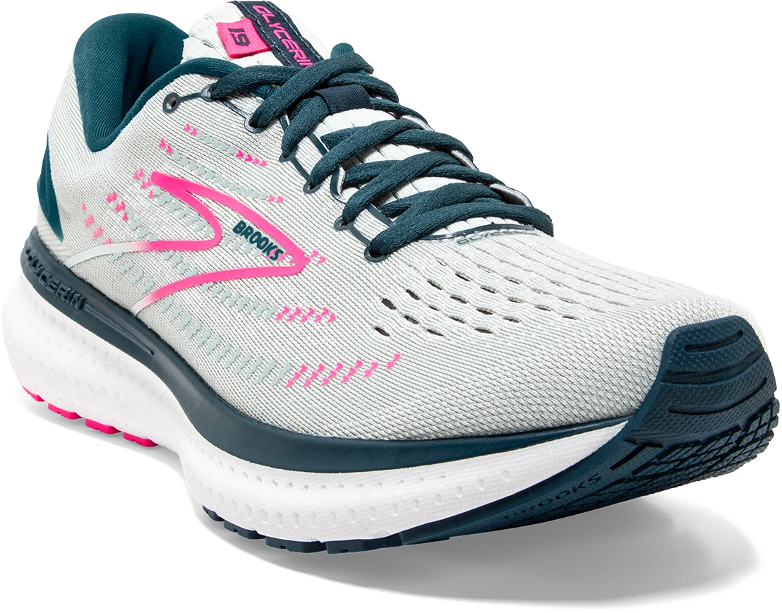 BROOKS Women's Glycerin 19 (110 - Ice Flow/Navy/Pink) 3 BROOKS Women's Glycerin 19 (110 - Ice Flow/Navy/Pink) - Image 3