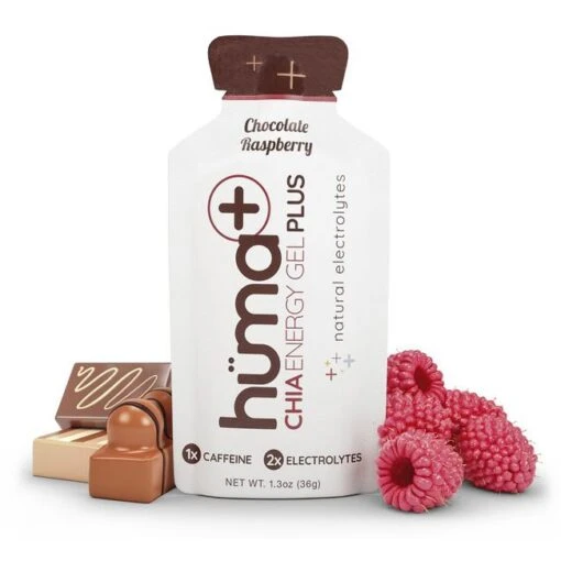 Huma Chia Energy Gel Plus -Hoka Store ChocolateRaspberry