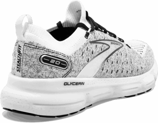 BROOKS Men’s Glycerin Stealthfit 20 (135 - White/Grey/Black) -Hoka Store D63FE0E7 1408 470A AF75 6927353BD734