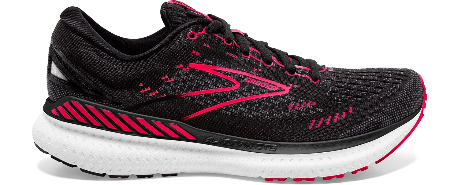 BROOKS Women's Glycerin GTS 19 (035 - Black/Diva Pink/White) 1 BROOKS Women's Glycerin GTS 19 (035 - Black/Diva Pink/White)