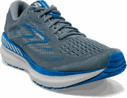 BROOKS Men's Glycerin GTS 19 (095 - Quarry/Grey/Dark Blue) -Hoka Store F552F179 FA3C 4679 ACAA 092BB02E7D98