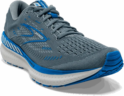 BROOKS Men's Glycerin GTS 19 (095 - Quarry/Grey/Dark Blue) -Hoka Store F552F179 FA3C 4679 ACAA 092BB02E7D98