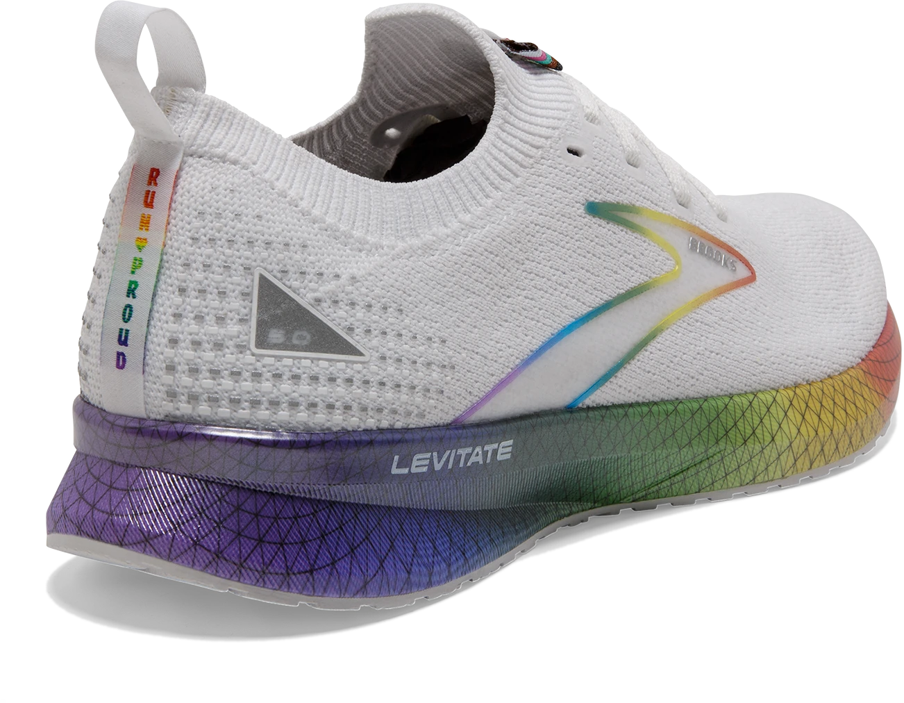 BROOKS Women’s "Love Moves" Levitate Stealthfit 5 (197 - White/Oyster/Multi) 4 BROOKS Women’s "Love Moves" Levitate Stealthfit 5 (197 - White/Oyster/Multi) - Image 4