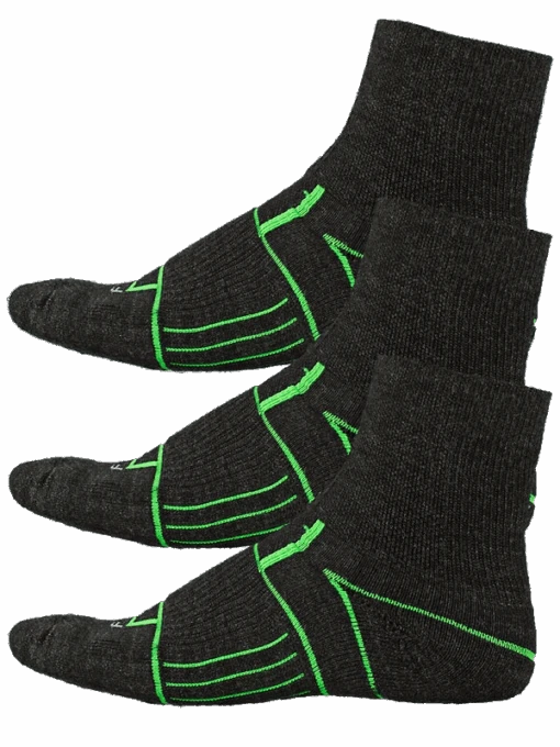 Unisex ISW Isolwool Trail Cuff 3-pair Pack (Charcoal) -Hoka Store FABA87CB 57A3 4E9F 8142 8E09214F9093