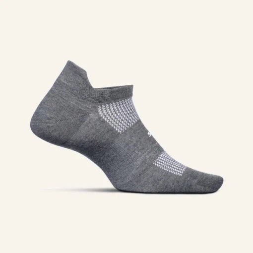 Feetures High Performance Ultra Light No Show Tab (Heather Gray) -Hoka Store HPNST HeatherGray 1 900x 1b87fa61 78bb 4259 9155 acc03b489d22