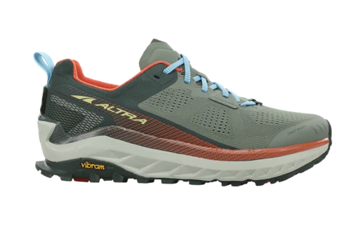 Altra Men's Olympus 4 (380 - Green/Orange) -Hoka Store OLYMPUS 4 MENS GREEN ORANGE 380