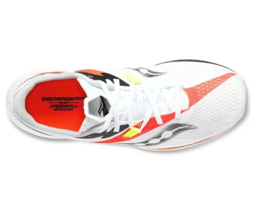 Saucony Men's Endorphin Pro 2 "Hot Streak" (116 - White/Vizired) -Hoka Store S20687 116 3