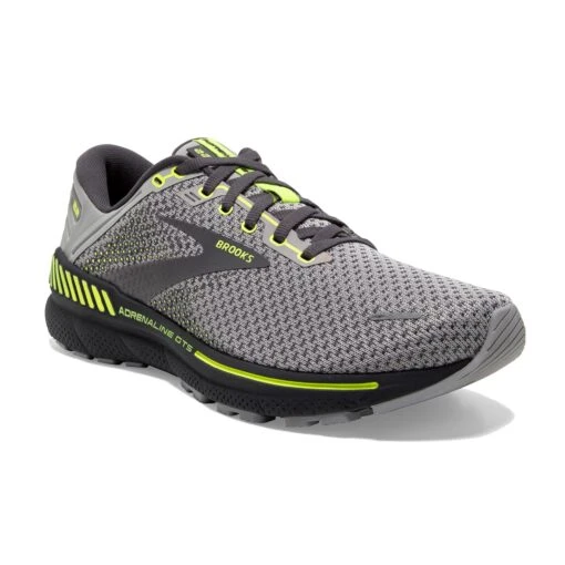 BROOKS Men's Adrenaline GTS 22 (068 -Grey/Pearl/Nightlife) -Hoka Store brooks 110366068 a