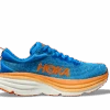 Hoka Men's Bondi 8 WIDE (CSVO - Coastal Sky/Vibrant Orange)